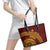 Tonga High School Leather Tote Bag THS Anniversary Ngatu Motif