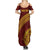 Tonga High School Summer Maxi Dress THS Anniversary Ngatu Motif