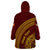 Tonga High School Wearable Blanket Hoodie THS Anniversary Ngatu Motif