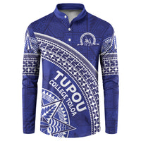 Tupou College Toloa Button Sweatshirt Ngatu Tapa Mix Style