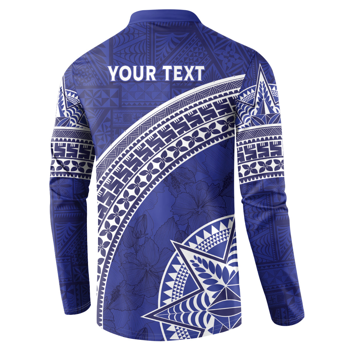 Tupou College Toloa Button Sweatshirt Ngatu Tapa Mix Style