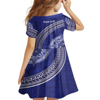 Tupou College Toloa Kid Short Sleeve Dress Ngatu Tapa Mix Style