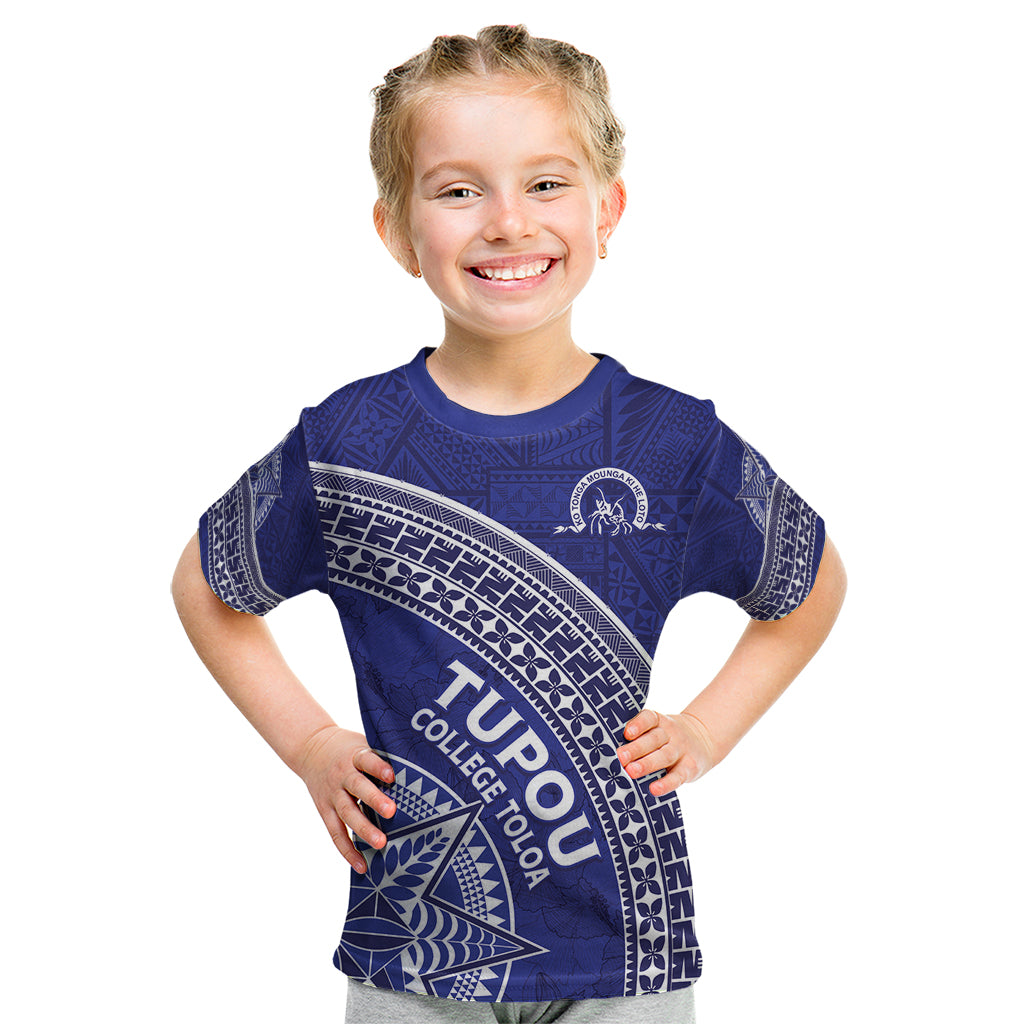 Tupou College Toloa Kid T Shirt Ngatu Tapa Mix Style
