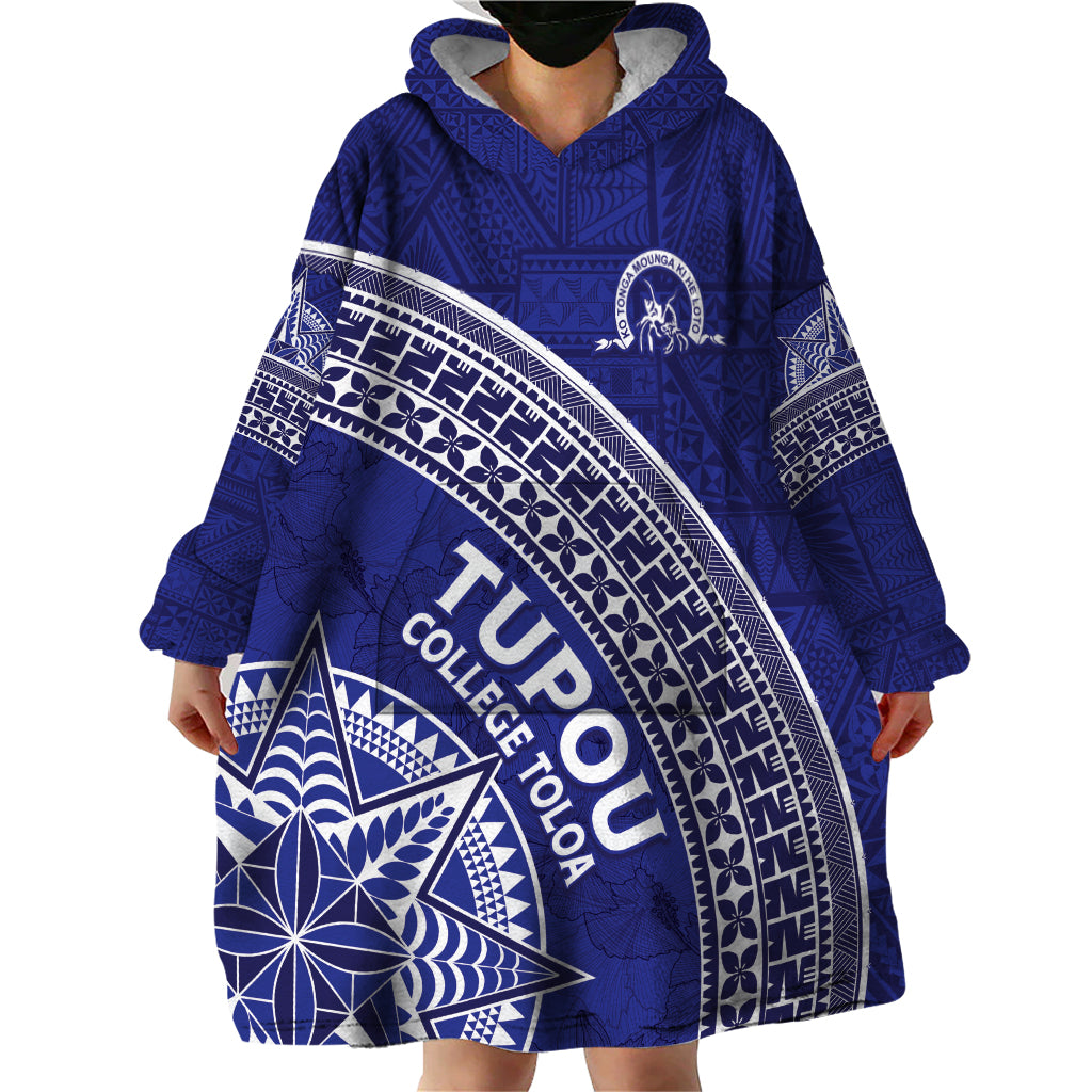 Tupou College Toloa Wearable Blanket Hoodie Ngatu Tapa Mix Style
