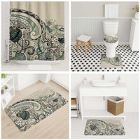 Aloha Hawaii Tapa Bathroom Set Summer Green Hawaiian Ipu - Polynesian Pride