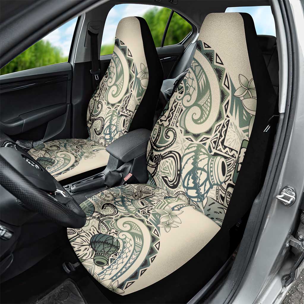 Aloha Hawaii Tapa Car Seat Cover Summer Green Hawaiian Ipu - Polynesian Pride