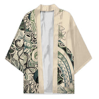 Aloha Hawaii Tapa Kimono Summer Green Hawaiian Ipu - Polynesian Pride