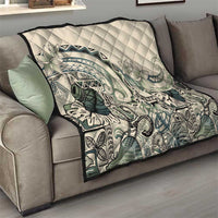 Aloha Hawaii Tapa Quilt Summer Green Hawaiian Ipu - Polynesian Pride