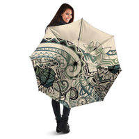 Aloha Hawaii Tapa Umbrella Summer Green Hawaiian Ipu - Polynesian Pride