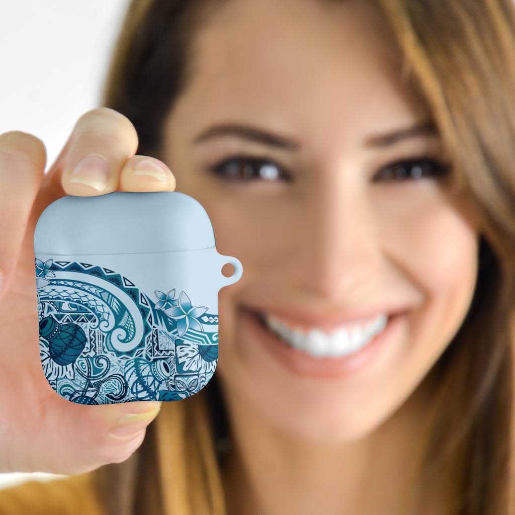 Aloha Hawaii Tapa AirPods Case Cool Turquoise Hawaiian Ipu - Polynesian Pride