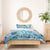 Aloha Hawaii Tapa Bedding Set Cool Turquoise Hawaiian Ipu - Polynesian Pride