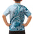 Aloha Hawaii Tapa Family Matching Tank Maxi Dress and Hawaiian Shirt Cool Turquoise Hawaiian Ipu - Polynesian Pride