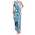 Aloha Hawaii Tapa Family Matching Tank Maxi Dress and Hawaiian Shirt Cool Turquoise Hawaiian Ipu - Polynesian Pride