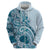 Aloha Hawaii Tapa Hoodie Cool Turquoise Hawaiian Ipu - Polynesian Pride