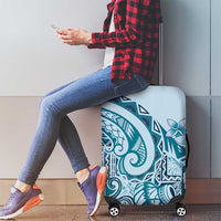 Aloha Hawaii Tapa Luggage Cover Cool Turquoise Hawaiian Ipu - Polynesian Pride