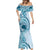 Aloha Hawaii Tapa Mermaid Dress Cool Turquoise Hawaiian Ipu - Polynesian Pride