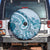 Aloha Hawaii Tapa Spare Tire Cover Cool Turquoise Hawaiian Ipu - Polynesian Pride