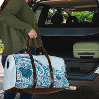 Aloha Hawaii Tapa Travel Bag Cool Turquoise Hawaiian Ipu - Polynesian Pride