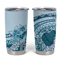 Aloha Hawaii Tapa Tumbler Cup Cool Turquoise Hawaiian Ipu - Polynesian Pride