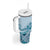 Aloha Hawaii Tapa Tumbler With Handle Cool Turquoise Hawaiian Ipu - Polynesian Pride