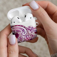 Aloha Hawaii Tapa AirPods Case Vibrant Fuchsia Hawaiian Ipu - Polynesian Pride