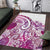 Aloha Hawaii Tapa Area Rug Vibrant Fuchsia Hawaiian Ipu - Polynesian Pride