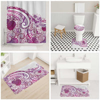 Aloha Hawaii Tapa Bathroom Set Vibrant Fuchsia Hawaiian Ipu - Polynesian Pride