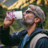 Aloha Hawaii Tapa 4 in 1 Can Cooler Tumbler Vibrant Fuchsia Hawaiian Ipu - Polynesian Pride