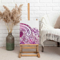 Aloha Hawaii Tapa Canvas Wall Art Vibrant Fuchsia Hawaiian Ipu - Polynesian Pride