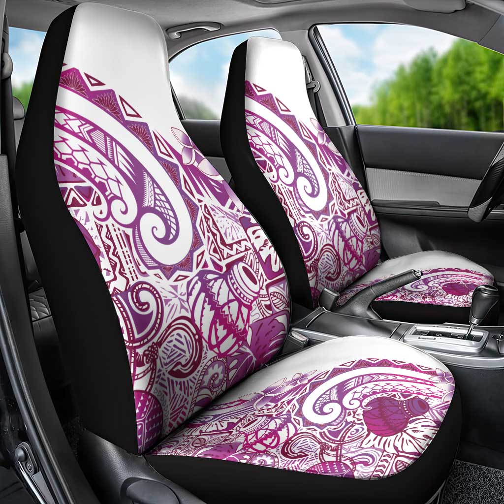 Aloha Hawaii Tapa Car Seat Cover Vibrant Fuchsia Hawaiian Ipu - Polynesian Pride