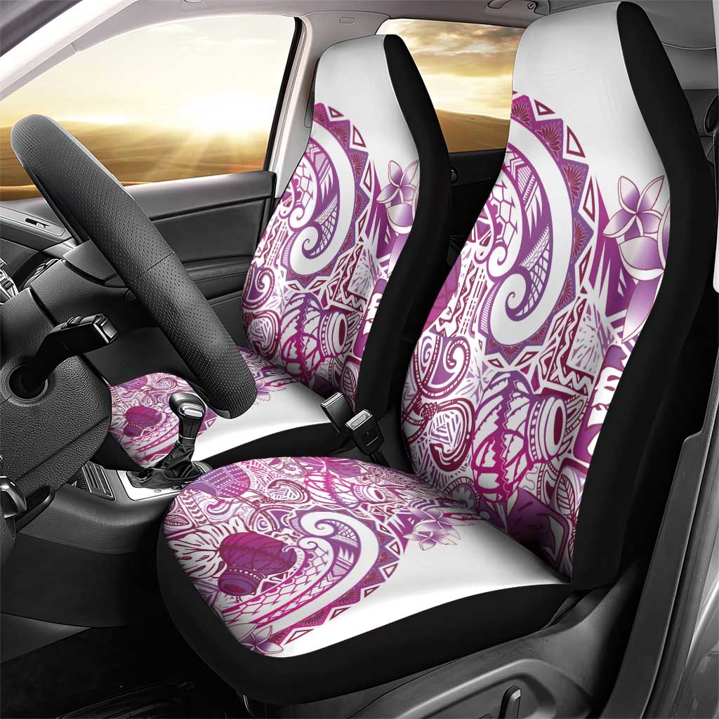 Aloha Hawaii Tapa Car Seat Cover Vibrant Fuchsia Hawaiian Ipu - Polynesian Pride