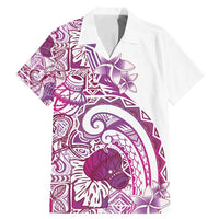 Aloha Hawaii Tapa Family Matching Mermaid Dress and Hawaiian Shirt Vibrant Fuchsia Hawaiian Ipu - Polynesian Pride