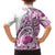 Aloha Hawaii Tapa Family Matching Off The Shoulder Long Sleeve Dress and Hawaiian Shirt Vibrant Fuchsia Hawaiian Ipu - Polynesian Pride