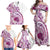 Aloha Hawaii Tapa Family Matching Off Shoulder Maxi Dress and Hawaiian Shirt Vibrant Fuchsia Hawaiian Ipu - Polynesian Pride