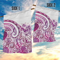 Aloha Hawaii Tapa Garden Flag Vibrant Fuchsia Hawaiian Ipu - Polynesian Pride