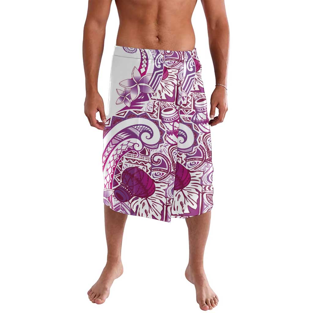 Aloha Hawaii Tapa Lavalava Vibrant Fuchsia Hawaiian Ipu - Polynesian Pride