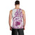 Aloha Hawaii Tapa Men Tank Top Vibrant Fuchsia Hawaiian Ipu - Polynesian Pride