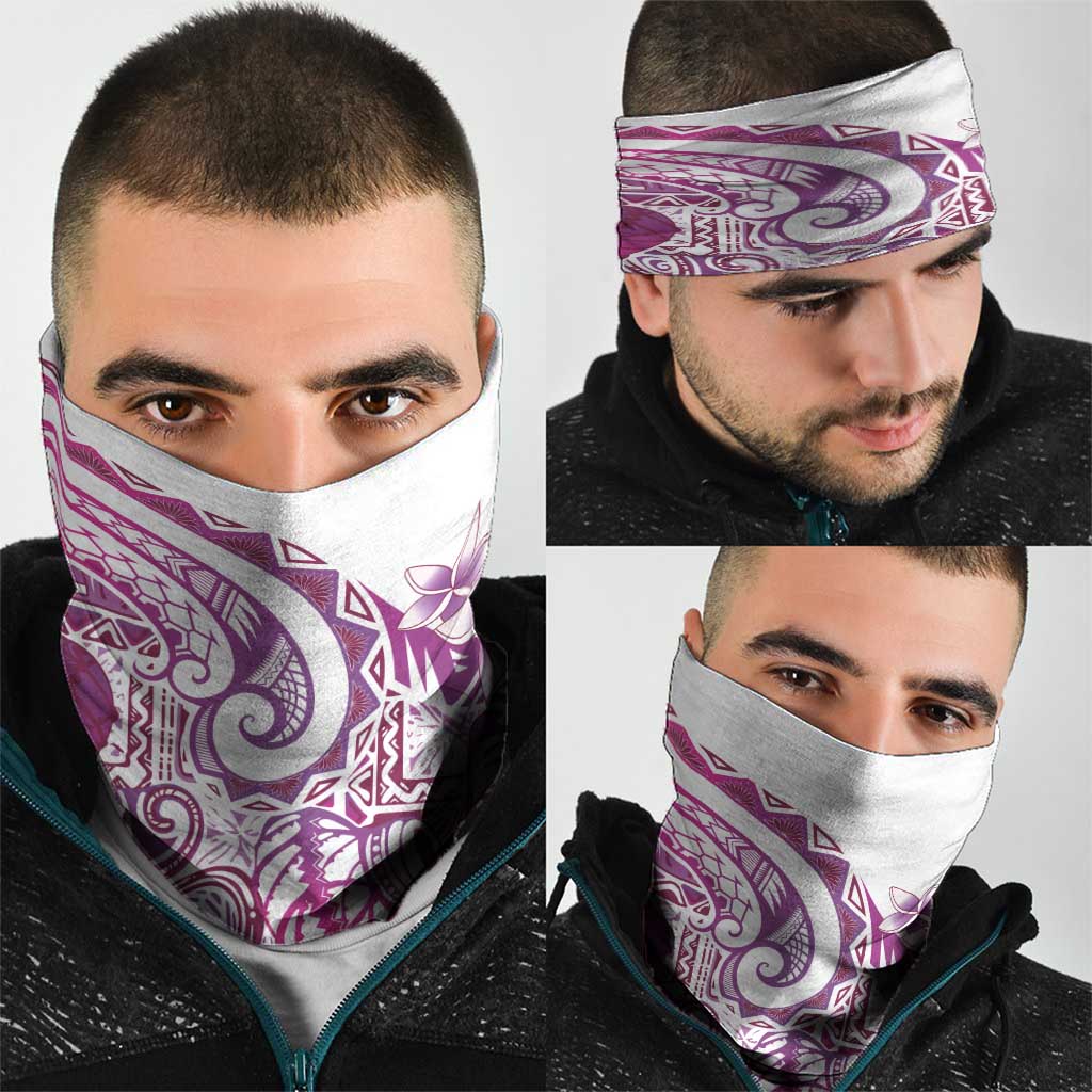 Aloha Hawaii Tapa Neck Gaiter Vibrant Fuchsia Hawaiian Ipu - Polynesian Pride