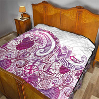 Aloha Hawaii Tapa Quilt Vibrant Fuchsia Hawaiian Ipu - Polynesian Pride