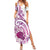 Aloha Hawaii Tapa Summer Maxi Dress Vibrant Fuchsia Hawaiian Ipu - Polynesian Pride