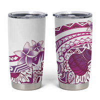 Aloha Hawaii Tapa Tumbler Cup Vibrant Fuchsia Hawaiian Ipu - Polynesian Pride