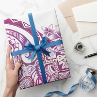 Aloha Hawaii Tapa Wrapping Paper Vibrant Fuchsia Hawaiian Ipu