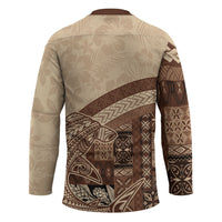 Samoa Mamanu Siapo Mocha Hockey Jersey Tatau Malie