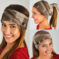 Samoa Mamanu Siapo Mocha Neck Gaiter Tatau Malie