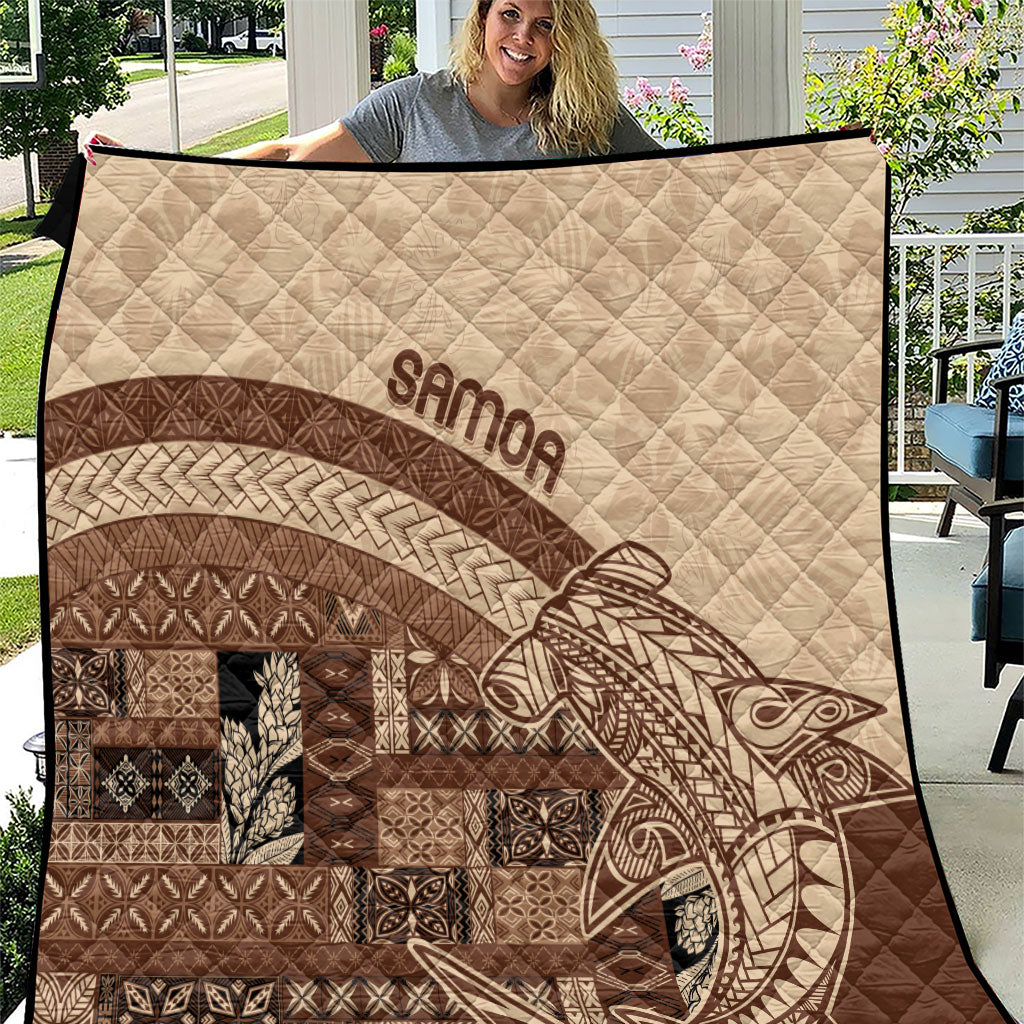 Samoa Mamanu Siapo Mocha Quilt Tatau Malie