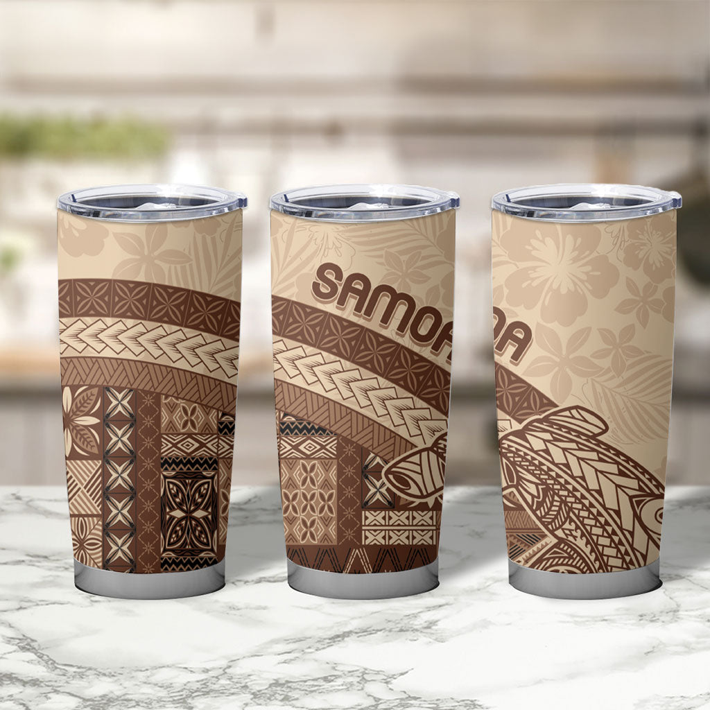 Samoa Mamanu Siapo Mocha Tumbler Cup Tatau Malie