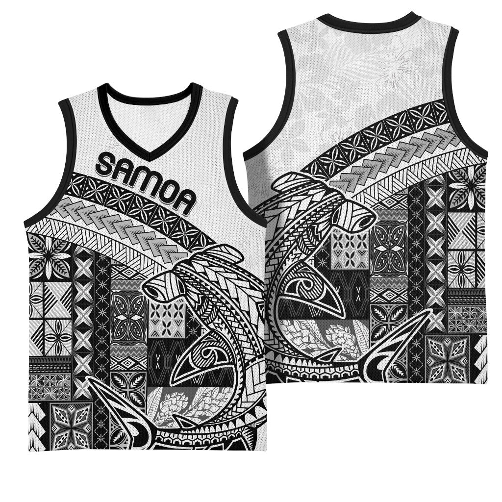 Samoa Mamanu Siapo Classic Black Basketball Jersey Tatau Malie