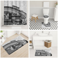 Samoa Mamanu Siapo Classic Black Bathroom Set Tatau Malie