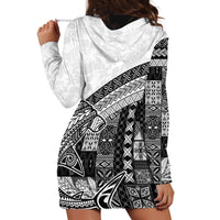 Samoa Mamanu Siapo Classic Black Hoodie Dress Tatau Malie