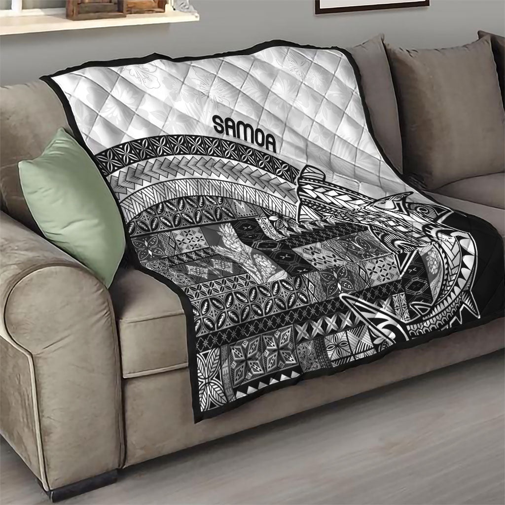 Samoa Mamanu Siapo Classic Black Quilt Tatau Malie